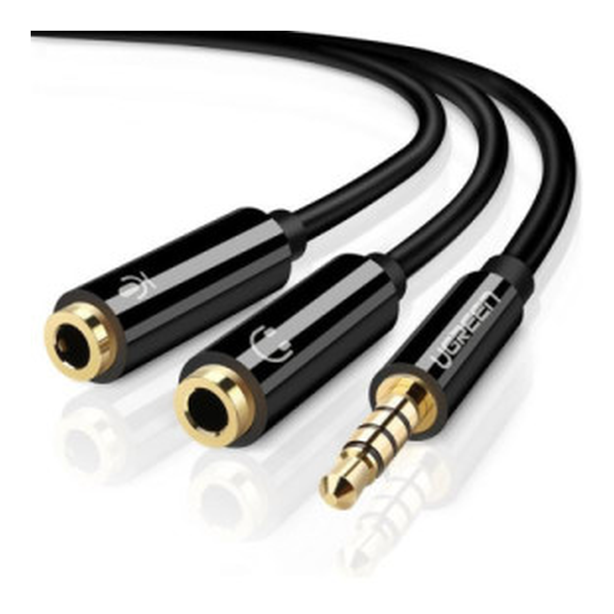Ugreen Splitter Audio 3.5mm Male to 3.5mm Female Noir