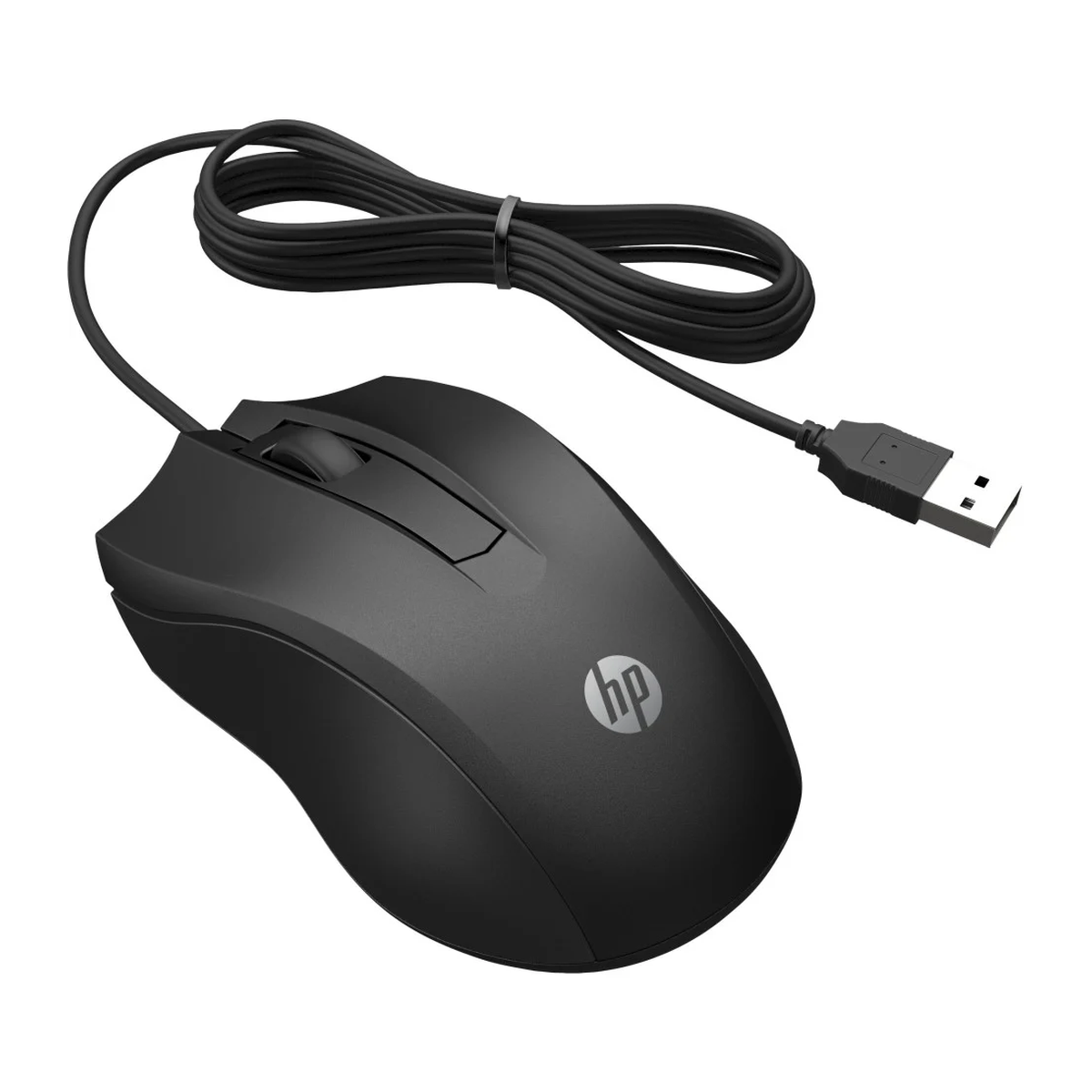 HP 100 Wired Mouse - Black